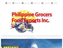 Tablet Screenshot of philippinegrocers.com